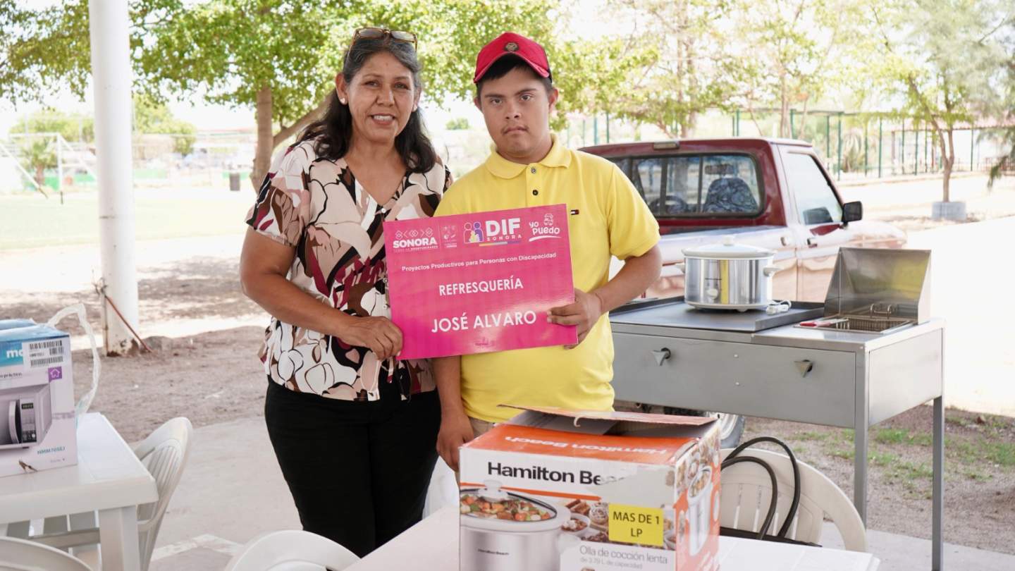 Gobierno de Sonora entrega proyectos productivos “Yo Puedo” a personas con discapacidad en el sur del estado